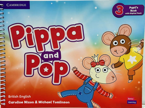 BE  PIPPA AND POP 3 STUDENTS BOOK W/DIGITAL PACK