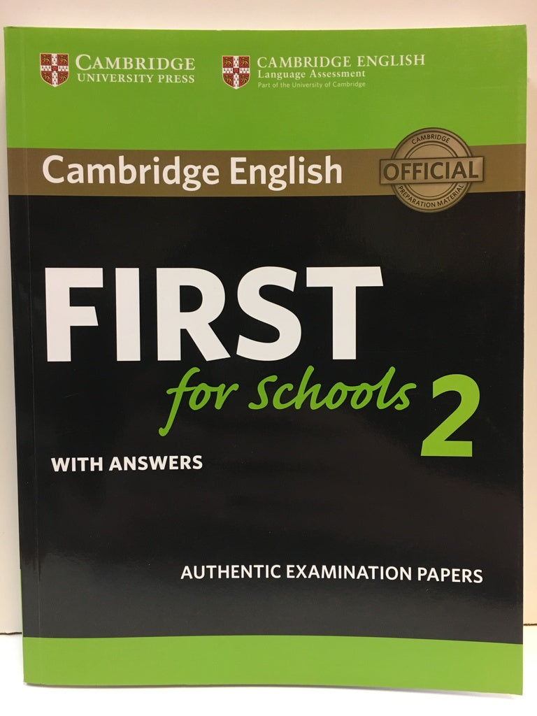 CAMBRIDGE ENGLISH FIRST FOR SCHOOLS 2 STUDENT'S BOOK..
