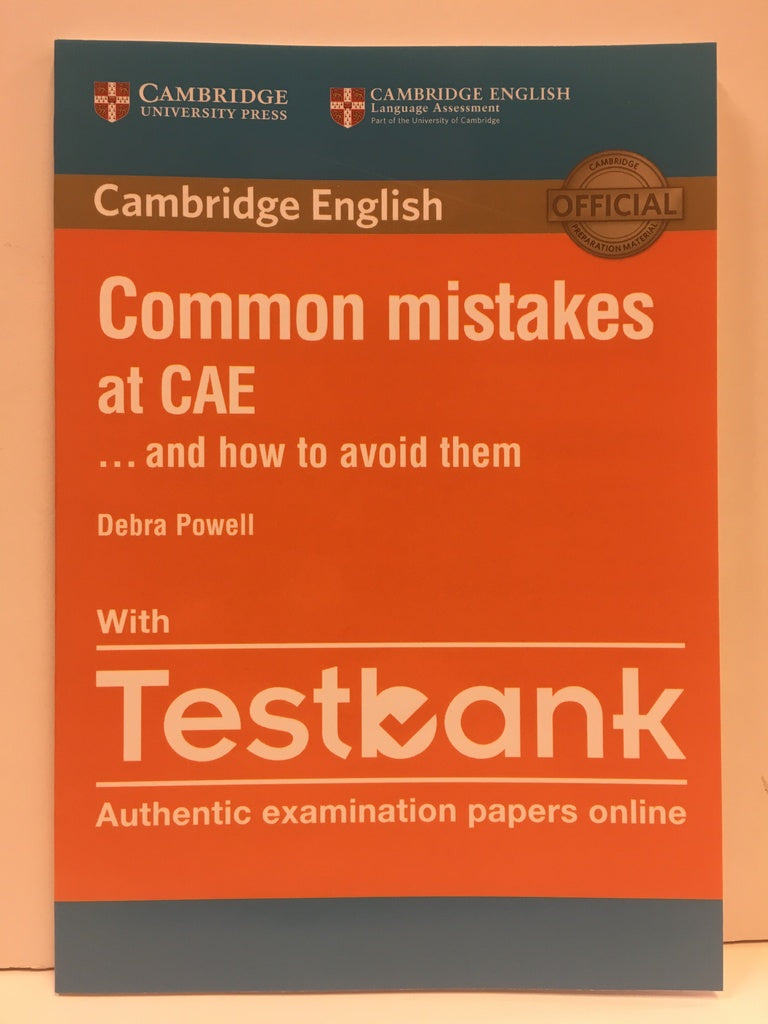 Common Mistakes at CAE and How to Avoid Them Paperback with Testbank