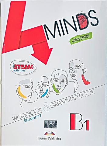 4 MINDS B1 WORKBOOK & GRAMMAR BOOK STUDENT'S..