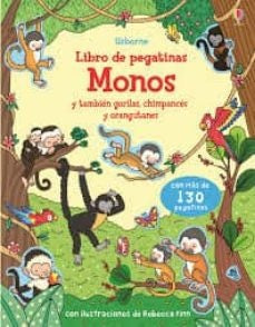 libro de pegatinas monos