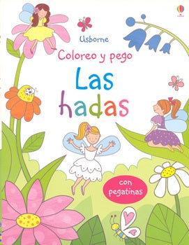 coloreo y pego las hadas