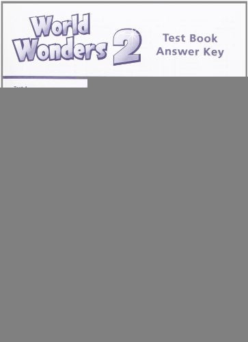 WORLD WONDERS 2 TEST BOOK KEY