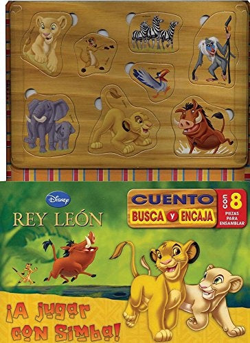 CUENTO BUSCA Y ENCAJA: REY LEÓN ¡A jugar con Simba!