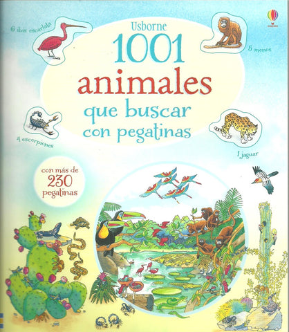 1001 animales que buscar con pegatinas