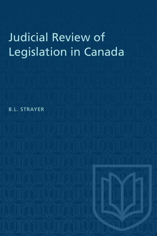 Judicial Review of Legislation in Canada | Strayer