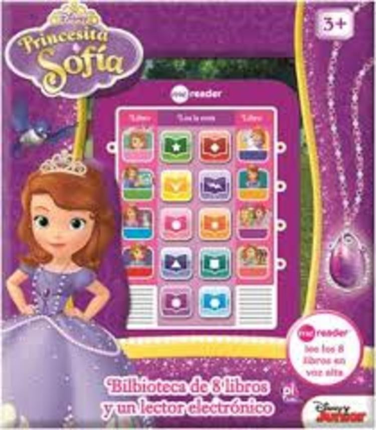 Princesita sofia lector electronico y biblioteca de 8 libros | sin autor