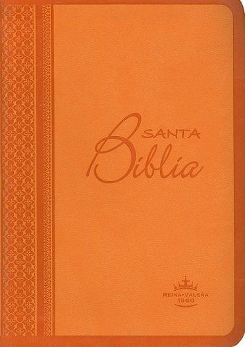 Biblia Imitacion cuero anaranjado