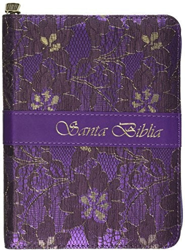 biblia lila con cierre