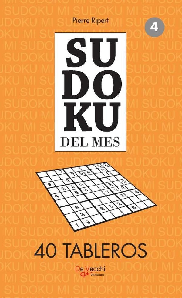 Sudoku del mes 4 - 40 tableros | Pierre Ripert
