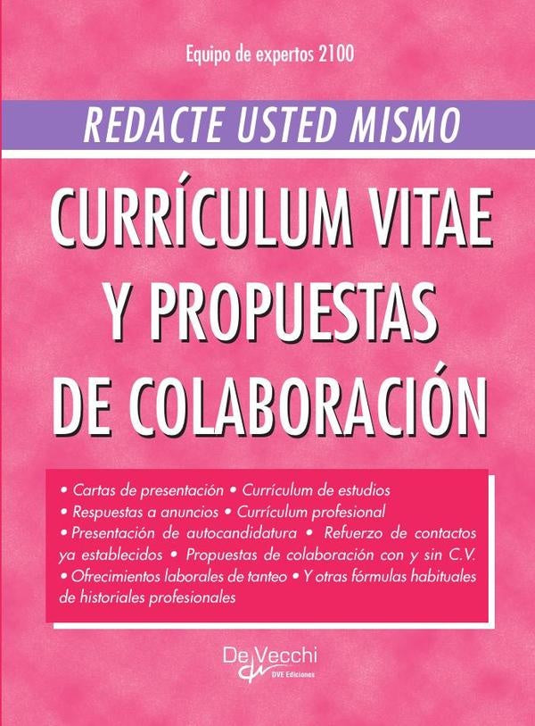 Redacte usted mismo currículum vitae y propuestas de colaboración | EQUIPO DE EXPERTOS 2100