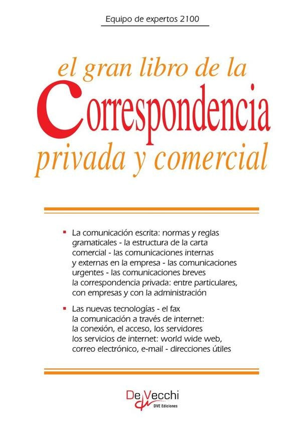 El gran libro de la correspondencia privada y comercial | expertos 2100, EXPERTOS 2100