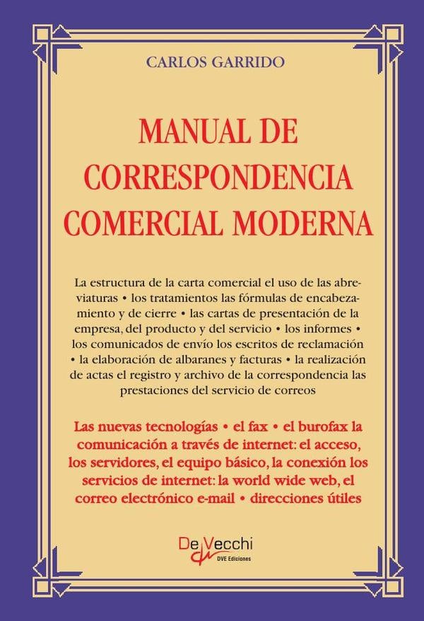 Manual de correspondencia comercial moderna | Carlos Garrido