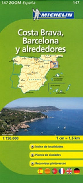 MAPA COSTA BRAVA, BARCELONA Y ALREDEDORES