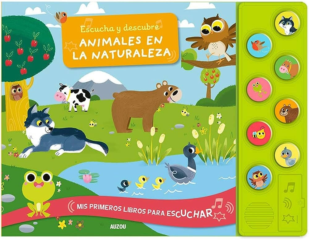 ANIMALES EN LA NATURALEZA.ESCUDHA Y DESCUBRE..