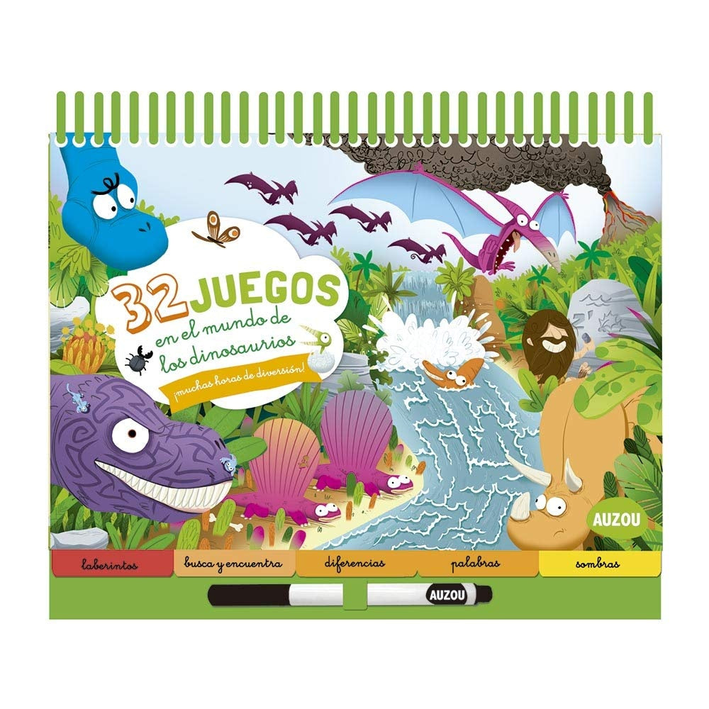BUSCA Y ENCUENTRA, 32 JUEGOS EN EL PAÍS DE LOS DINOSAURIOS .. | VV. AA.