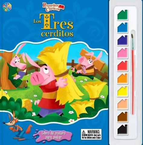 LOS TRES CERDITOS - LIBRO DE POSTERS PARA PINTAR*