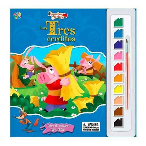 LOS TRES CERDITOS - LIBRO DE POSTERS PARA PINTAR*