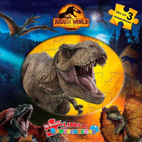 MI PRIMER LIBRO DE ROMPECABEZA JURASSICO