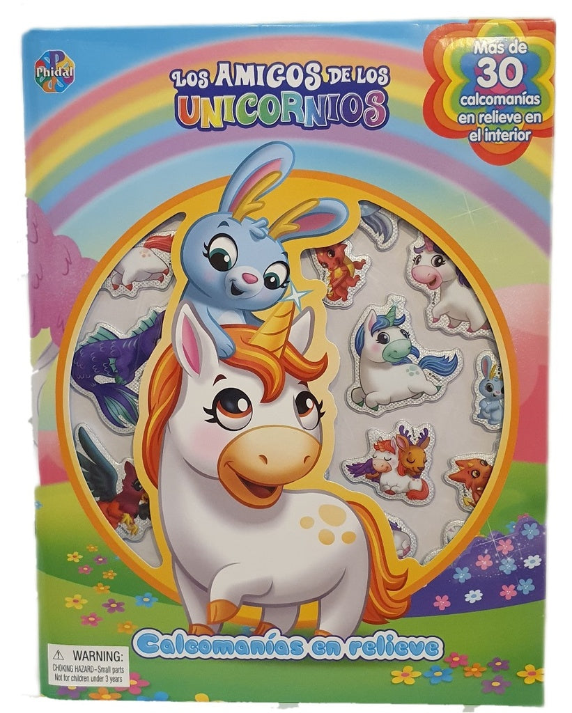 LOS AMIGOS DE LOS UNICORNIOS - CALCOMANÍAS EN RELIEVE*