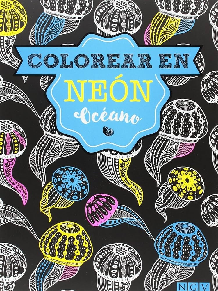 OCEANO - COLOREAR EN NEON..