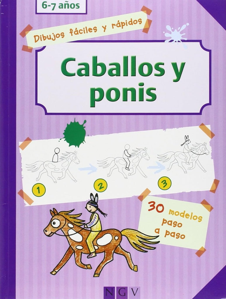 DIBUJOS FACILES Y RAPIDOS. CABALLOS Y PONIS