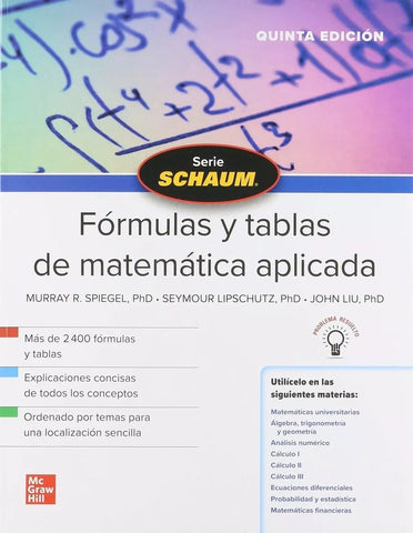 FORMULAS Y TABLAS DE MATEMATICA APLICADA.. | SPIEGEL