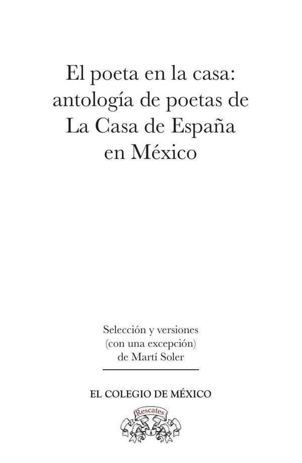 El poeta en la casa: | Martí Soler