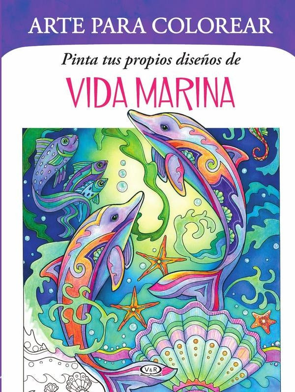 Pinta tus propios diseños de: Vida marina | Marjorie Sarnat