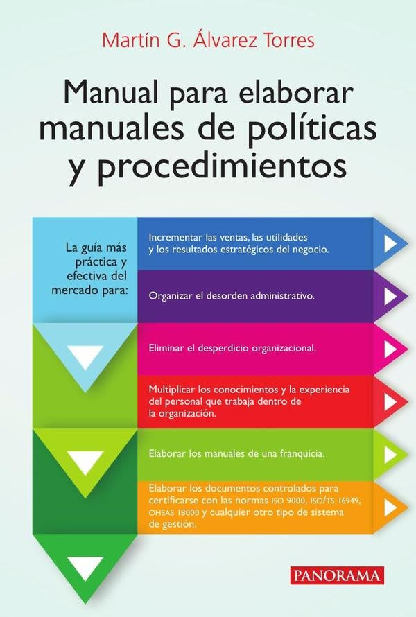 Manual para elaborar manuales de política y procedimientos | Martín Álvarez Torres