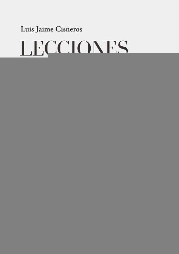 Lecciones sobre espinosa medrano  | Luis Jaime Cisneros Vizquerra