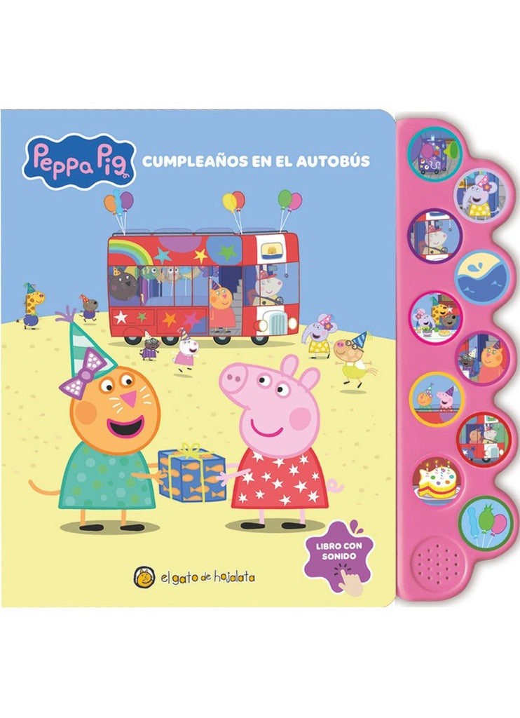 MUNDO DE SONIDOS. PEPPA PIG. CUMPLEAÑOS EN EL AUTOBUS