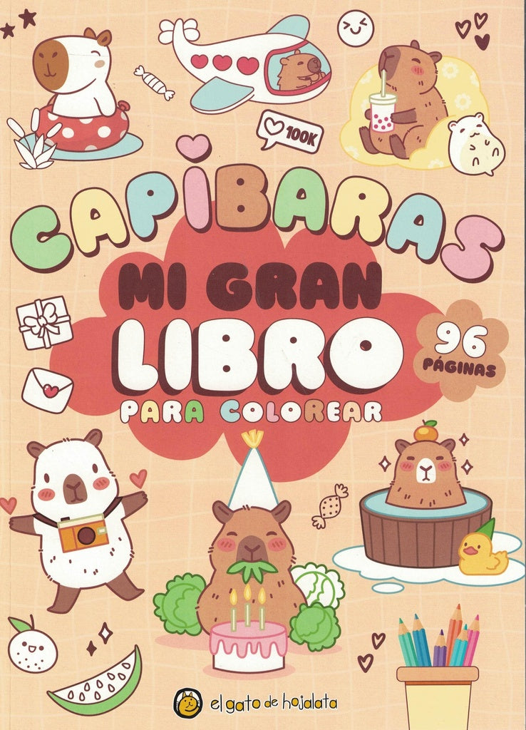 CAPIBARAS Mi gran libro para colorear