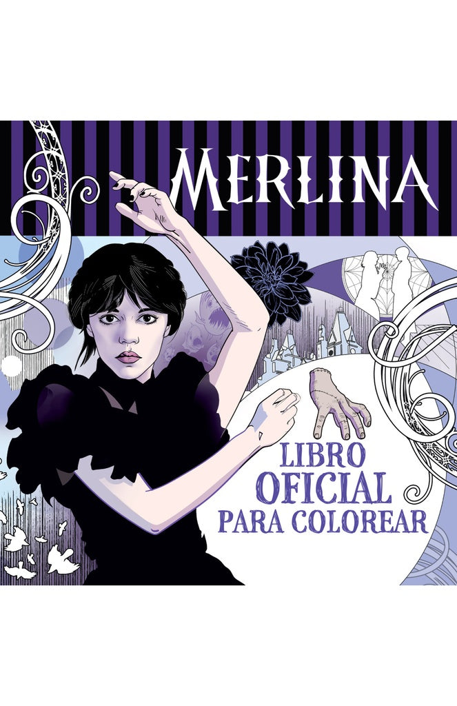 MERLINA ADAMS LIBRO OFICIAL PARA COLOREAR..