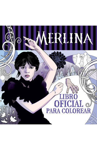 MERLINA ADAMS LIBRO OFICIAL PARA COLOREAR..