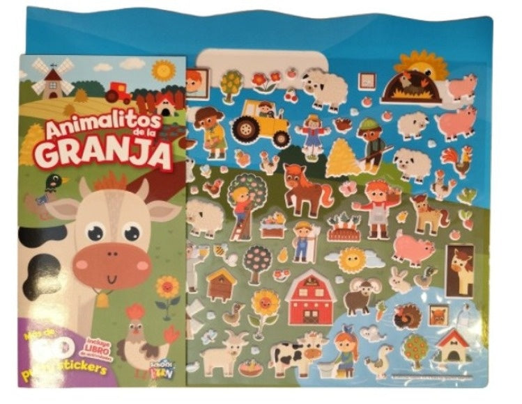 LIBRO ANIMALITOS DE LA GRANJA STICKERS PLAY SET