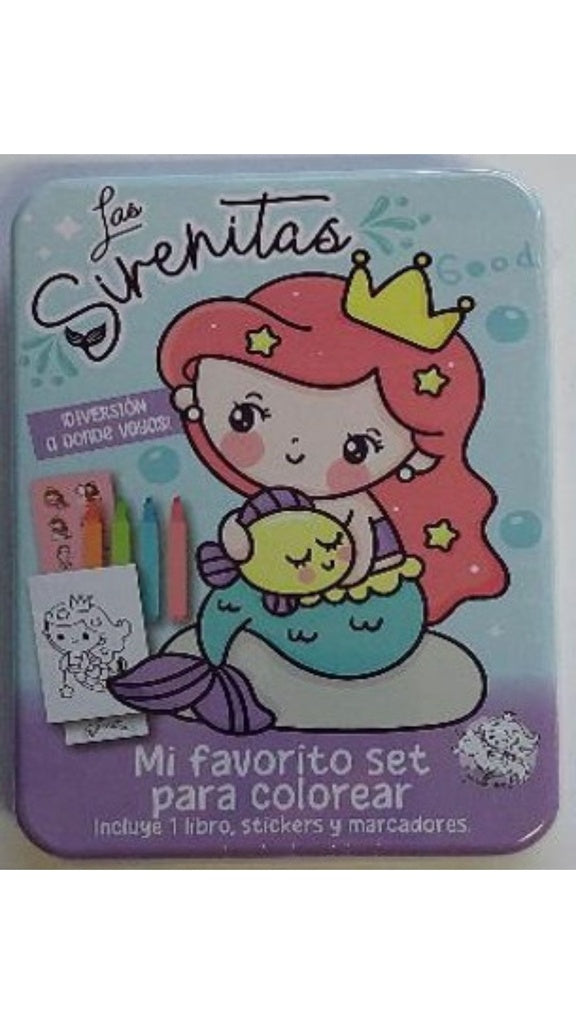 Mi favorito set para colorear SIRENITAS