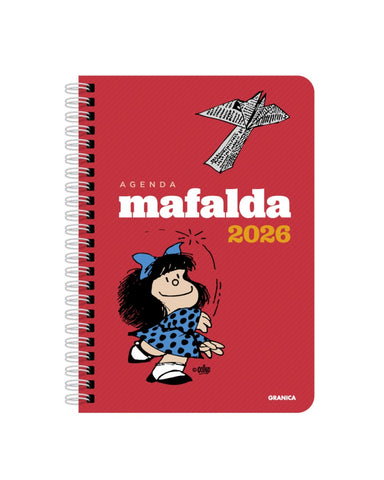 AGENDA MAFALDA 2026 TAPA DURA ROJA.. | Quino