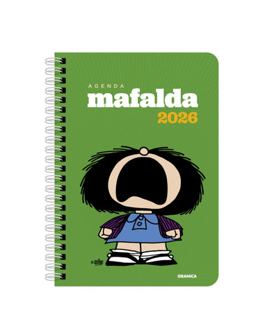 AGENDA MAFALDA 2026 VERDE RULO