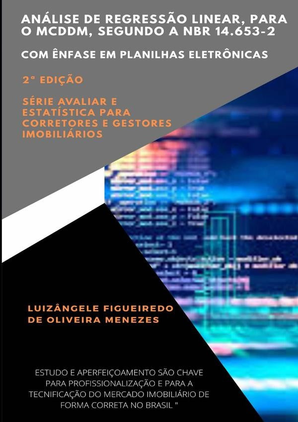 Análise De Regressão Linear, Para O Mcddm, Segundo A Nbr 14.653-2 | Luizângele Figueiredo De Oliveira Menezes
