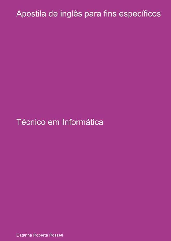 Apostila De Inglês Para Fins Específicos | Catarina Roberta Rosseti
