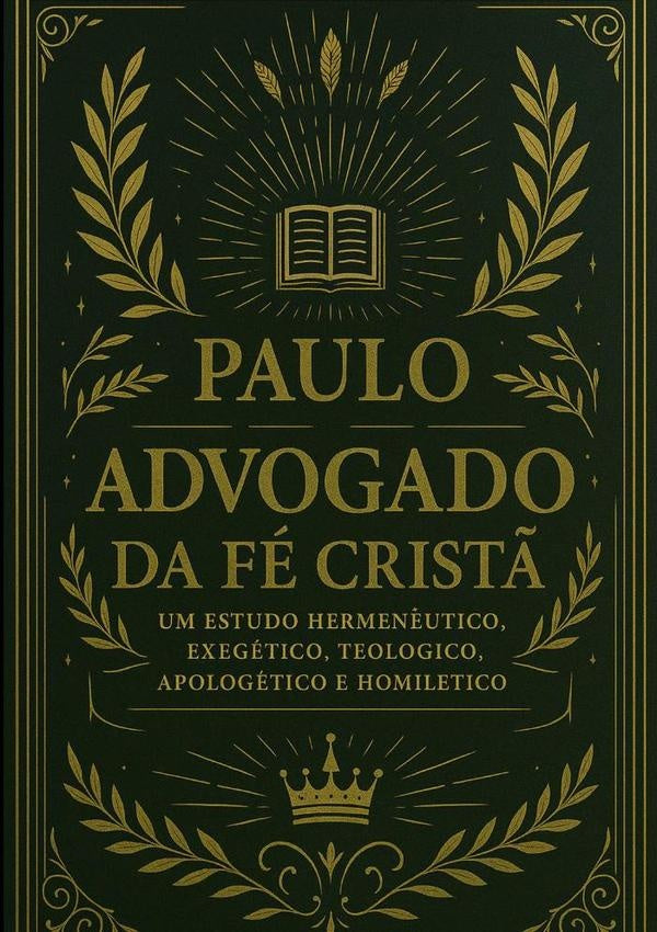 O Advogado Da Fé Cristã: Paulo: O Advogado Da Fé Cristã | Paulo Cesar Rodrigues De Souza