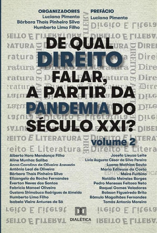 De qual direito falar, a partir da pandemia do século XXI? (Volume 2) | Bárbara Thaís Pinheir Pimenta