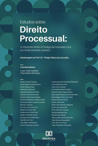 Estudos sobre Direito Processual | Tosta Cardoso, Milani Del Pupo