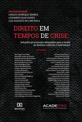Direito em tempos de crise | Leonardo Silv Henrique Soares