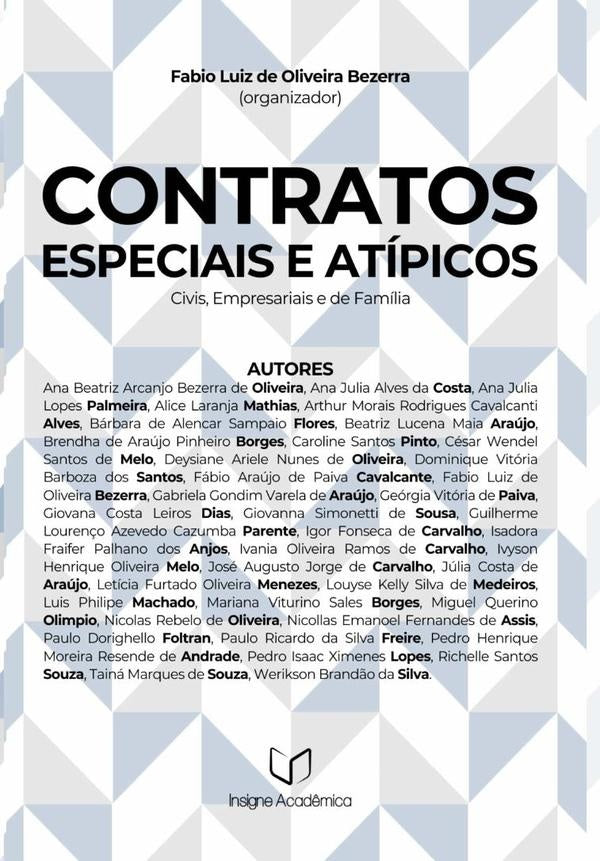 Contratos Especiais E Atípicos | Fabio Luiz De Oliveira Bezerra