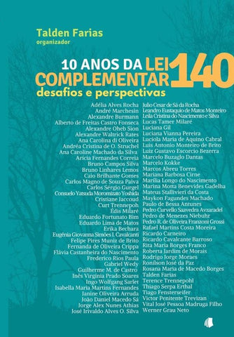 10 Anos Da Lei Complementar 140 | Talden Farias
