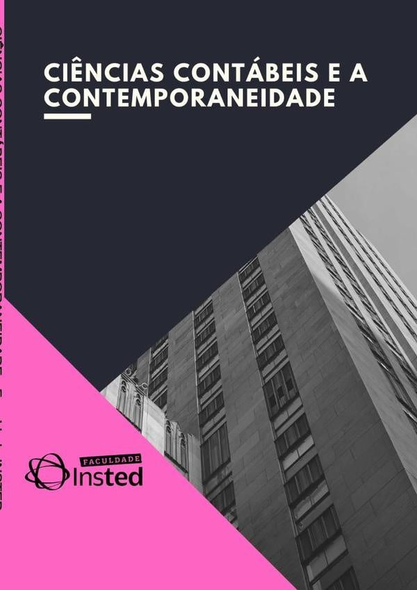 Ciências Contábeis E A Contemporaneidade | Faculdade Insted