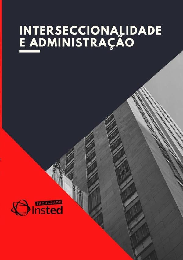 Interseccionalidade E Administração | Faculdade Insted