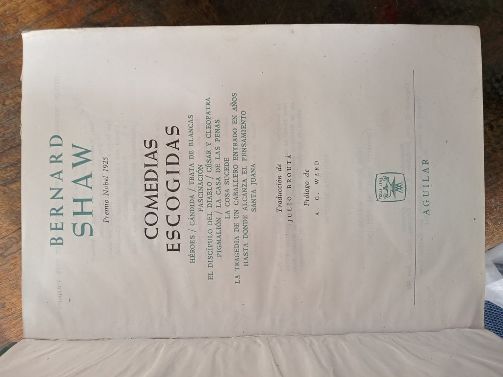 COMEDIAS ESCOGIDAS  | G. BERNARD SHAW